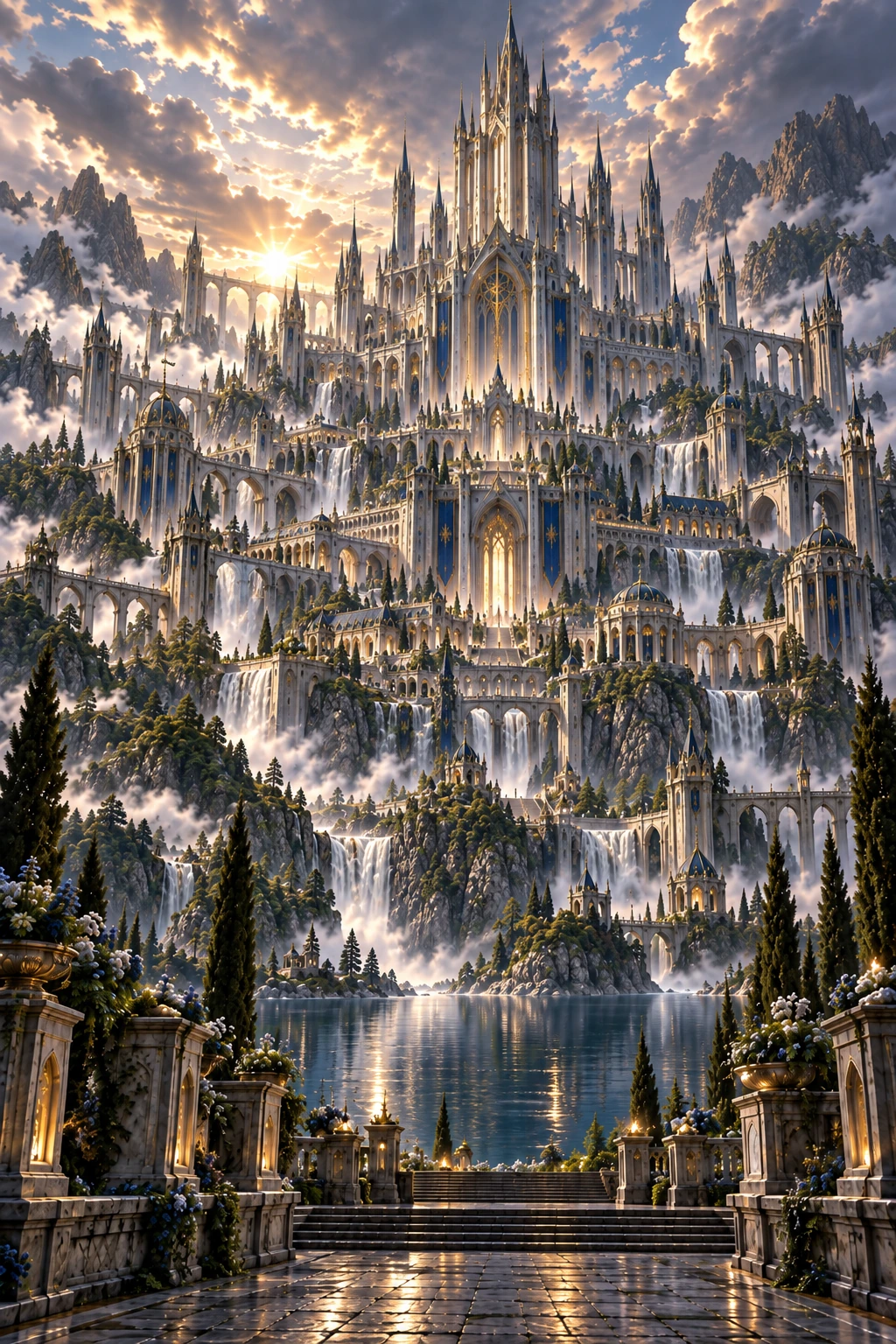 Aedon Castle rising above the Celestine Highlands in Celia