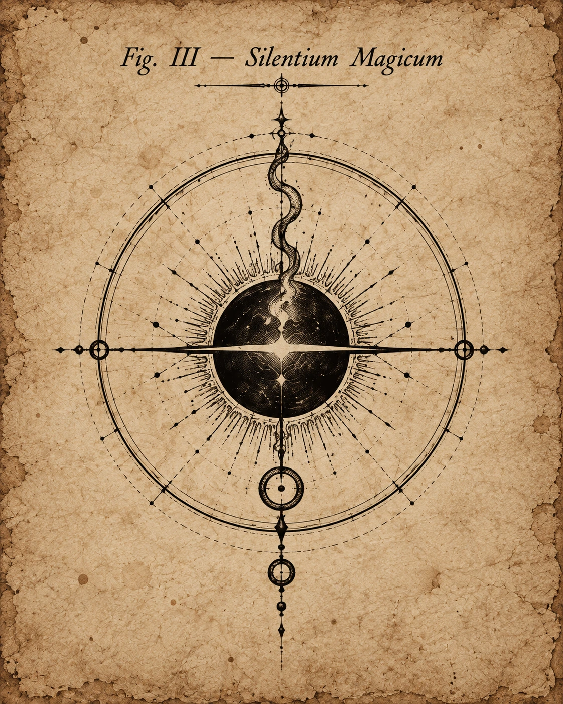 Fig. III — Silentium Magicum, Magical Silence.