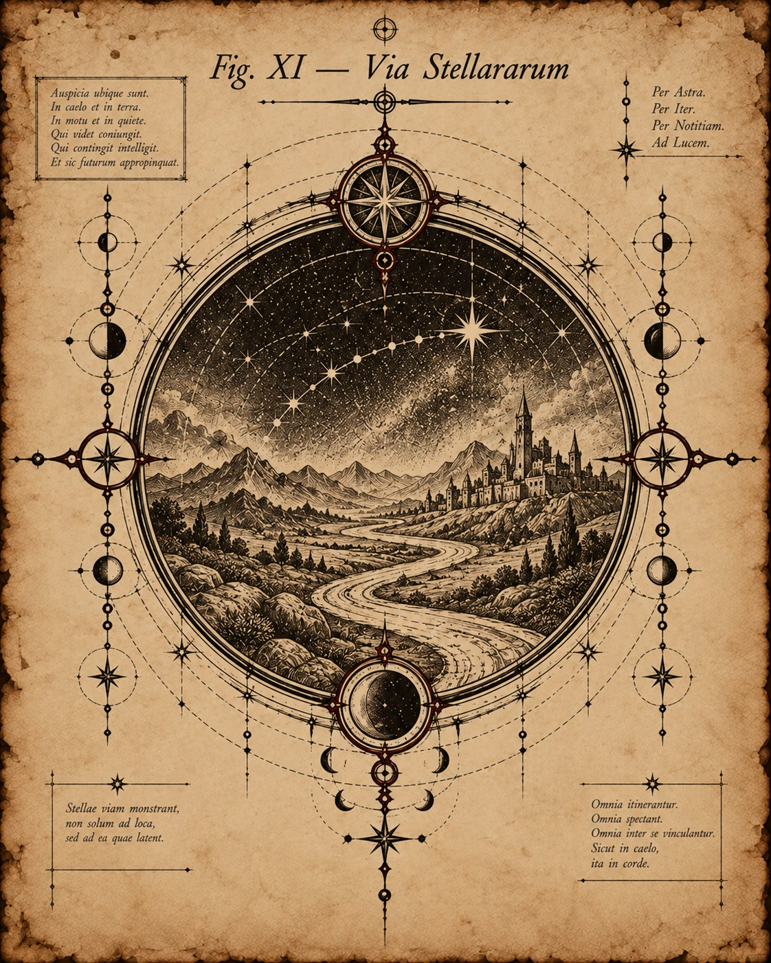 Fig. XI — Via Stellarum, the Way of the Stars.