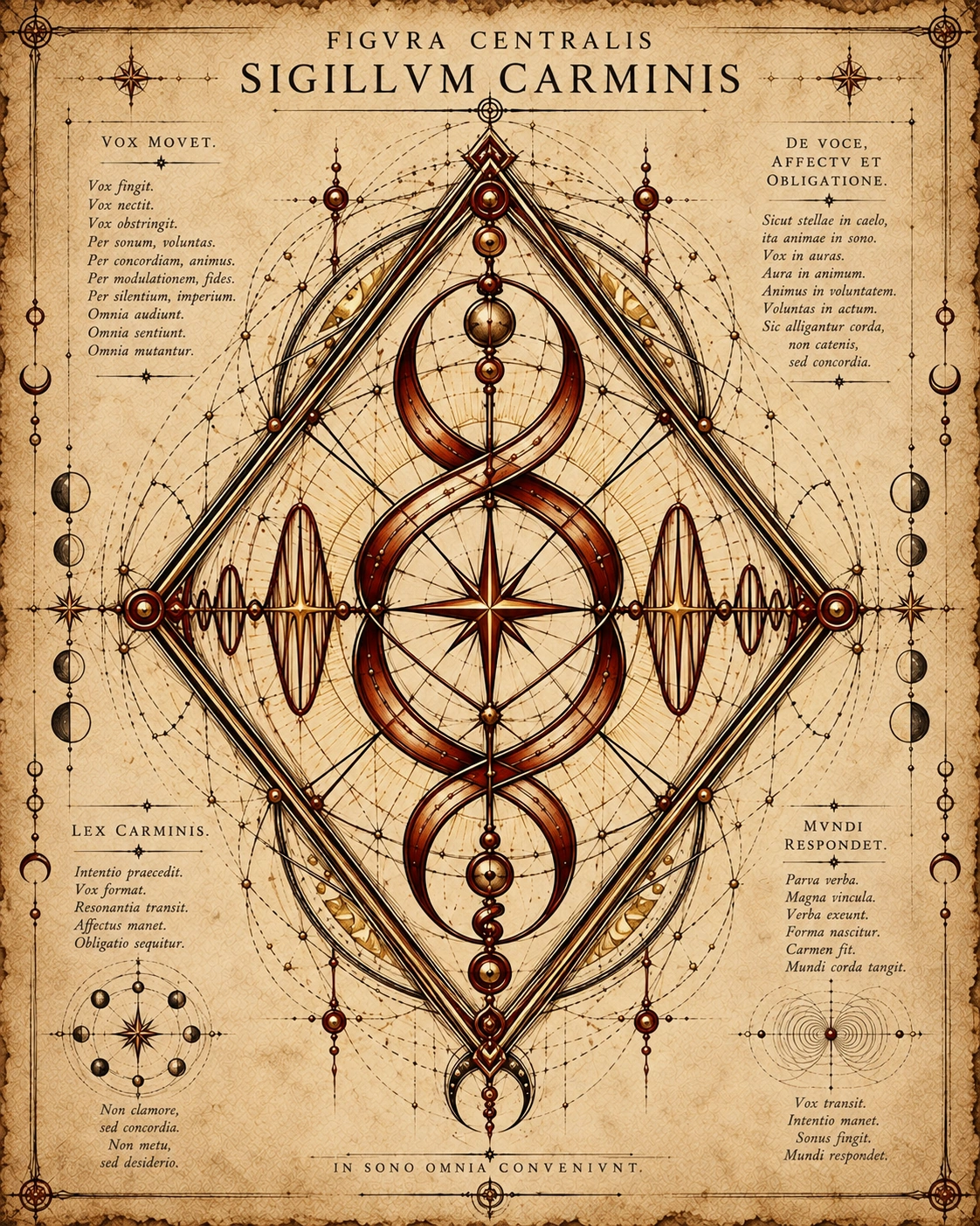 Fig. VII — Figura Centralis, the central correspondence of Charms.
