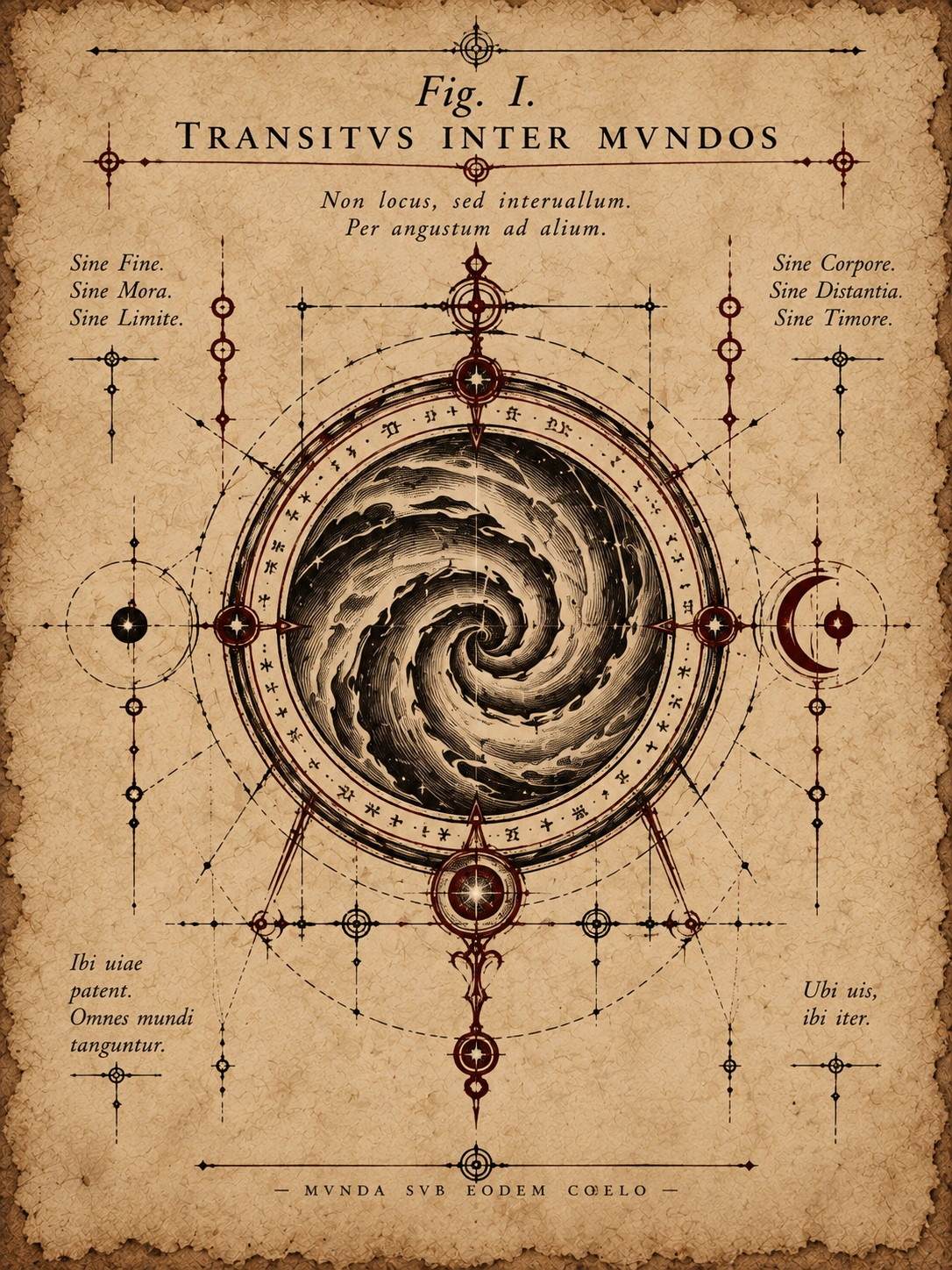 Fig. I — Transitus Inter Mundos, Passage Between Worlds.