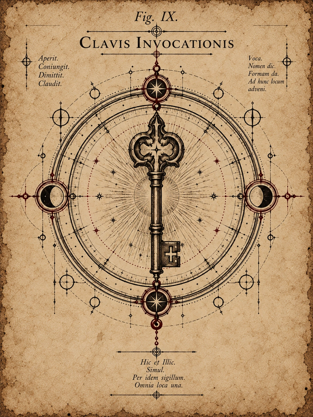 Fig. IX — Clavis Invocationis, the Key of Calling.