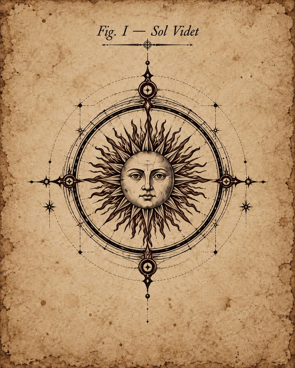 Fig. I — Sol Videt, the Sun Sees.