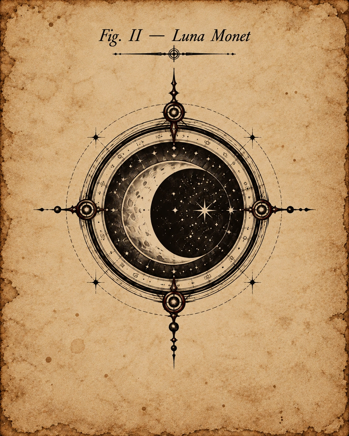 Fig. II — Luna Monet, the Moon Warns.