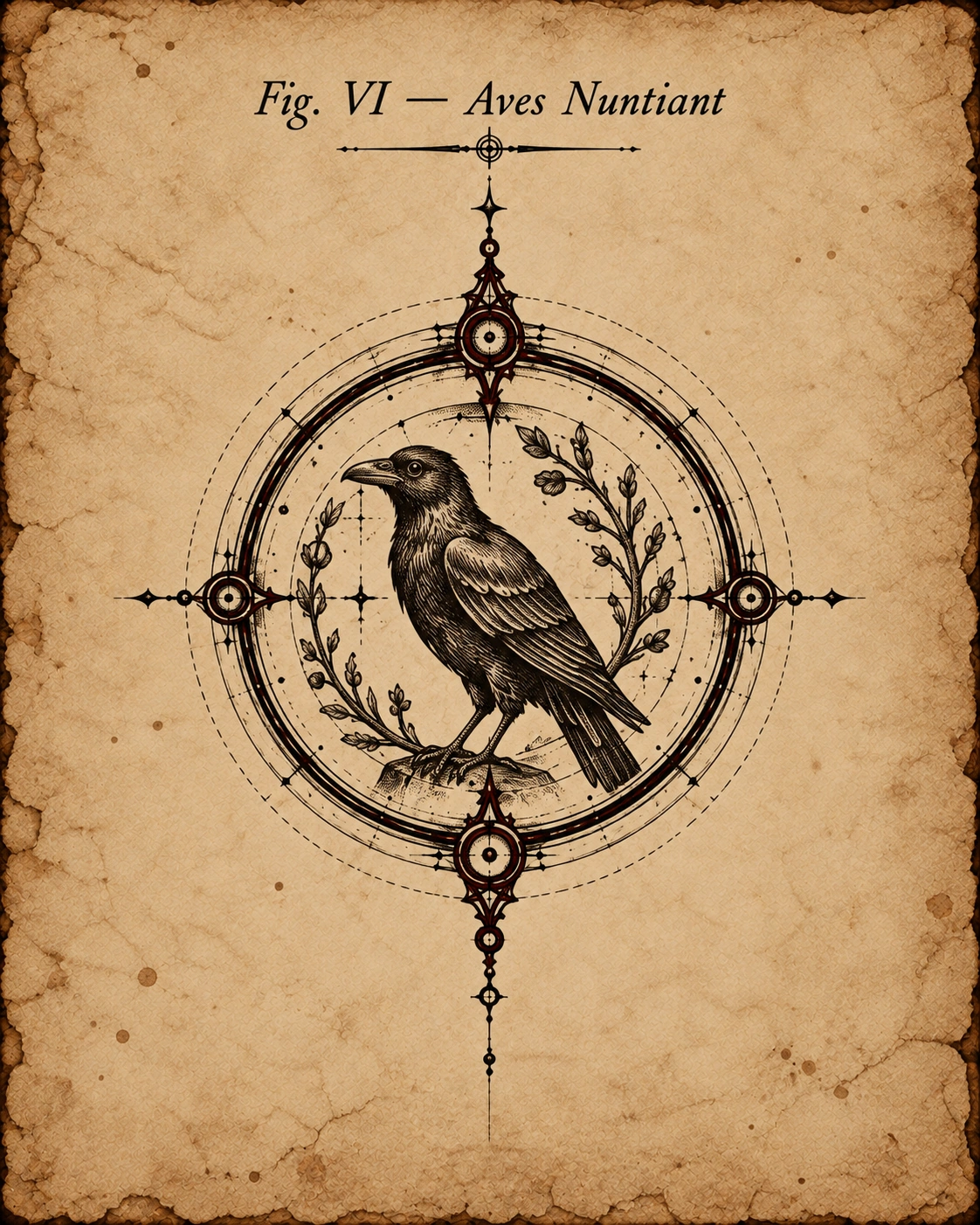 Fig. VI — Aves Nuntiant, the Birds Announce.