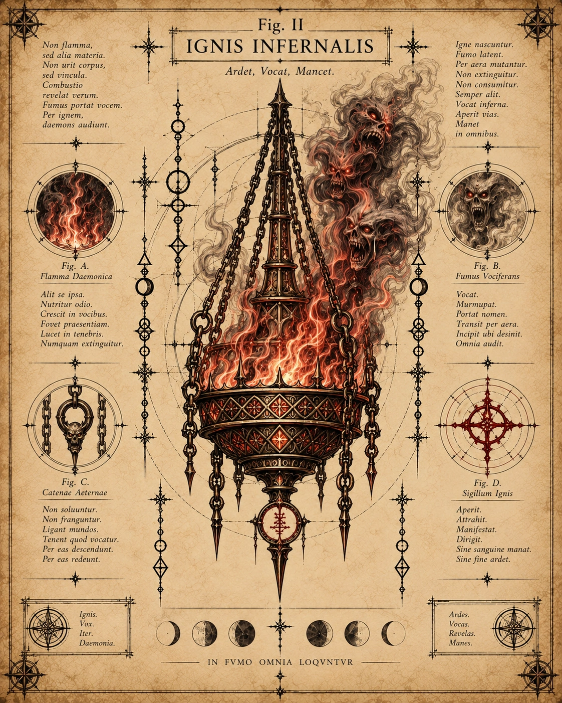 Fig. II — Ignis Infernalis, Infernal Fire.