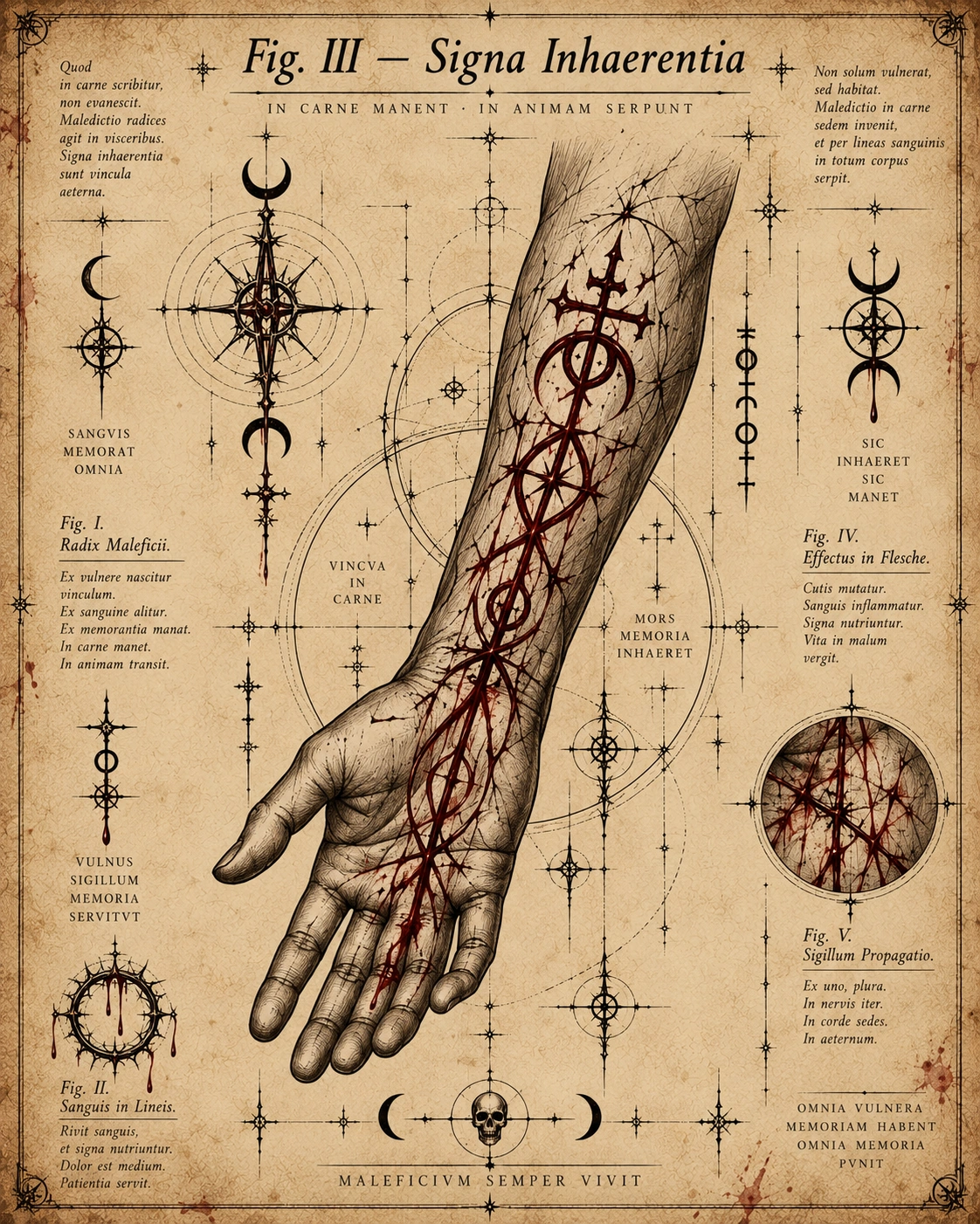 Fig. V — Cruor-Hexes, Sanguis Distortio, the Distortion of Blood.