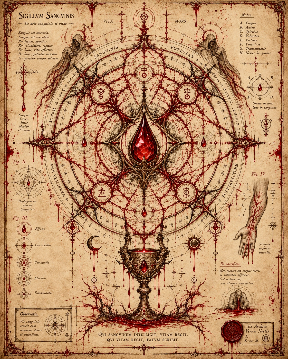 Sigillum Sanguinis — the forbidden sigil of Blood Magic.