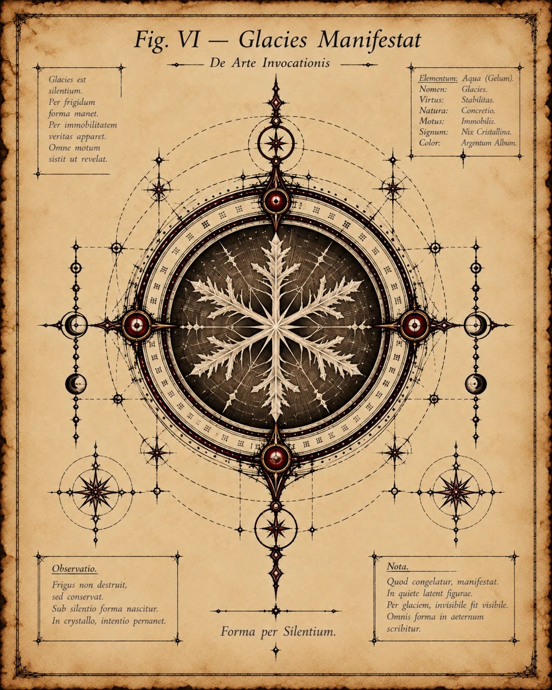 Fig. VI — Glacies Manifestat, Frost Manifests.