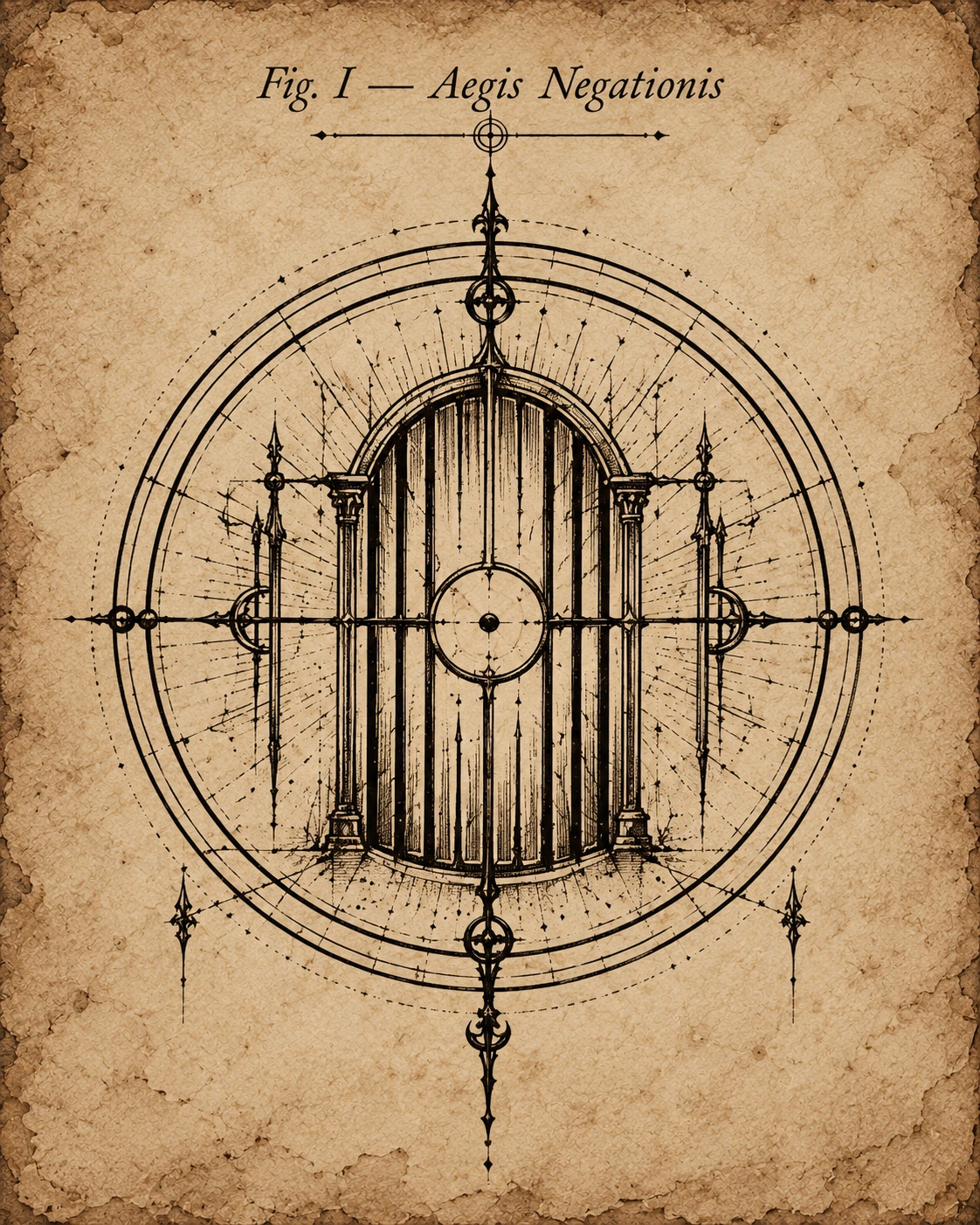 Fig. I — Aegis Negationis, the Aegis of Negation.