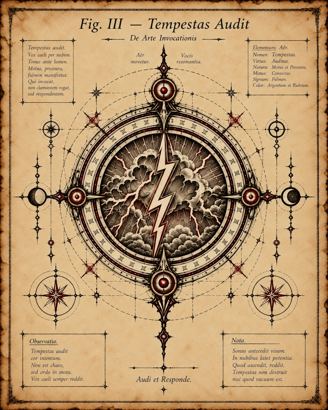 Fig. III — Tempestas Audit, The Storm Listens.
