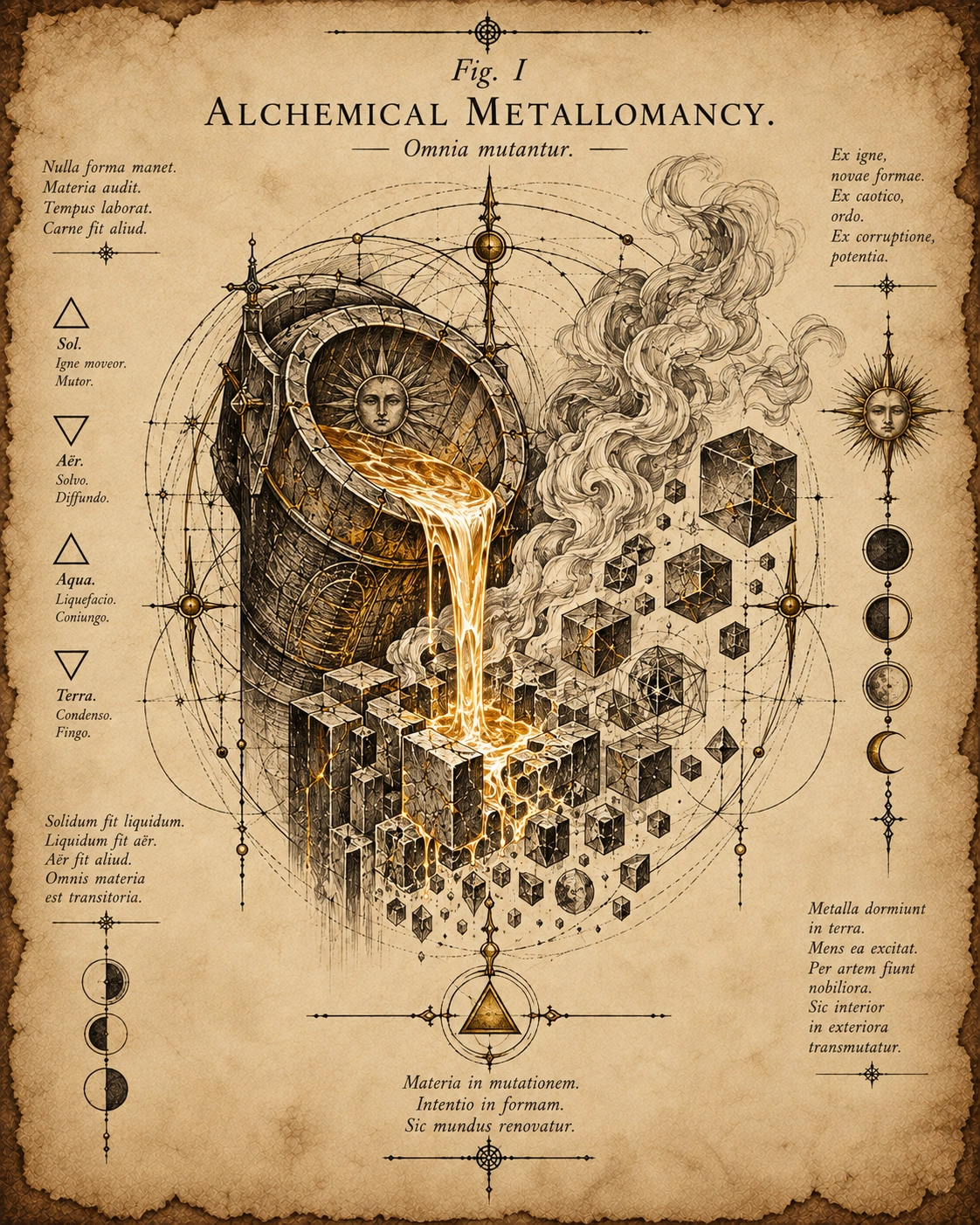 Fig. I — Alchemical Metallomancy